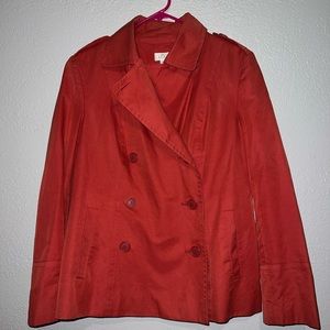 Ann Taylor LOFT Orange Blazer Size 10